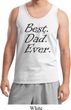 Mens Dad Tanktop Best Dad Ever Black Print Tank Top