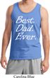Mens Dad Tanktop Best Dad Ever White Print Tank Top