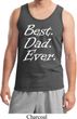 Mens Dad Tanktop Best Dad Ever White Print Tank Top