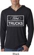 Mens Distressed Ford Trucks Lightweight Hoodie Shirt