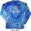 Mens Distressed Ford Trucks Long Sleeve Tie Dye Shirt