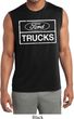 Mens Distressed Ford Trucks Sleeveless Moisture Wicking Shirt