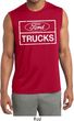 Mens Distressed Ford Trucks Sleeveless Moisture Wicking Shirt