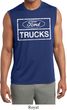 Mens Distressed Ford Trucks Sleeveless Moisture Wicking Shirt