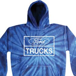Mens Distressed Ford Trucks Tie Dye Hoody Mens Distressed Ford Trucks Tie Dye Hoody
