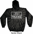 Mens Distressed Ford Trucks Tie Dye Hoody