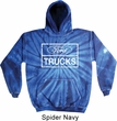 Mens Distressed Ford Trucks Tie Dye Hoody