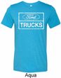 Mens Distressed Ford Trucks Tri Blend Crewneck Shirt