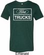Mens Distressed Ford Trucks Tri Blend Crewneck Shirt