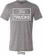 Mens Distressed Ford Trucks Tri Blend Crewneck Shirt