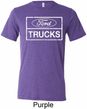 Mens Distressed Ford Trucks Tri Blend Crewneck Shirt