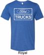 Mens Distressed Ford Trucks Tri Blend Crewneck Shirt