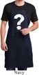 Mens Distressed Question Full Length Apron with Pockets