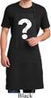 Mens Distressed Question Full Length Apron with Pockets