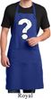 Mens Distressed Question Full Length Apron with Pockets