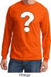 Mens Distressed Question Long Sleeve Shirt