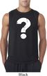 Mens Distressed Question Sleeveless Shirt