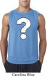 Mens Distressed Question Sleeveless Shirt