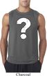 Mens Distressed Question Sleeveless Shirt