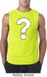 Mens Distressed Question Sleeveless Shirt