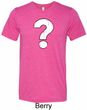 Mens Distressed Question Tri Blend Crewneck Shirt