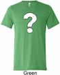 Mens Distressed Question Tri Blend Crewneck Shirt