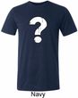 Mens Distressed Question Tri Blend Crewneck Shirt