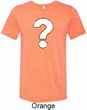 Mens Distressed Question Tri Blend Crewneck Shirt