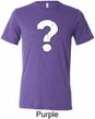 Mens Distressed Question Tri Blend Crewneck Shirt