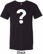 Mens Distressed Question Tri Blend Crewneck Shirt