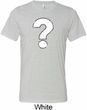 Mens Distressed Question Tri Blend Crewneck Shirt