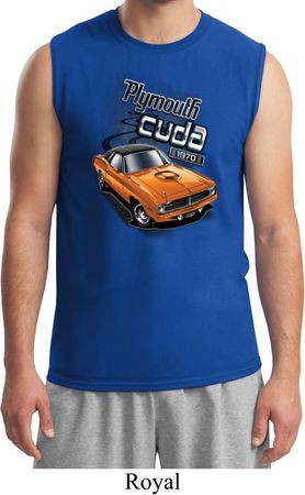 Mens Dodge 1970 Plymouth Hemi Cuda Muscle Shirt