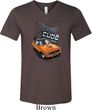 Mens Dodge 1970 Plymouth Hemi Cuda Tri Blend V-neck Shirt