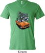Mens Dodge 1970 Plymouth Hemi Cuda Tri Blend V-neck Shirt