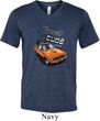 Mens Dodge 1970 Plymouth Hemi Cuda Tri Blend V-neck Shirt