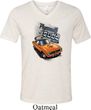 Mens Dodge 1970 Plymouth Hemi Cuda Tri Blend V-neck Shirt