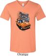 Mens Dodge 1970 Plymouth Hemi Cuda Tri Blend V-neck Shirt