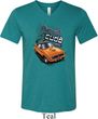 Mens Dodge 1970 Plymouth Hemi Cuda Tri Blend V-neck Shirt