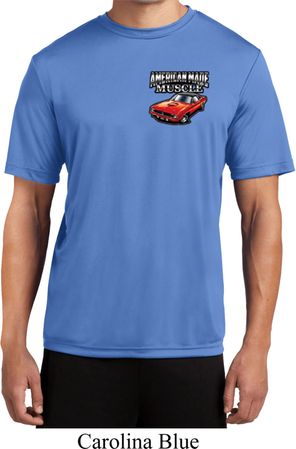 Mens Dodge American Made Muscle Pocket Print Moisture Wicking Shirt