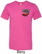 Mens Dodge American Made Muscle Pocket Print Tri Blend Crewneck Shirt