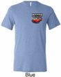 Mens Dodge American Made Muscle Pocket Print Tri Blend Crewneck Shirt