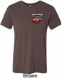 Mens Dodge American Made Muscle Pocket Print Tri Blend Crewneck Shirt
