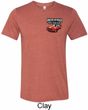 Mens Dodge American Made Muscle Pocket Print Tri Blend Crewneck Shirt