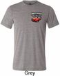 Mens Dodge American Made Muscle Pocket Print Tri Blend Crewneck Shirt