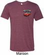 Mens Dodge American Made Muscle Pocket Print Tri Blend Crewneck Shirt