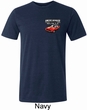 Mens Dodge American Made Muscle Pocket Print Tri Blend Crewneck Shirt
