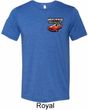 Mens Dodge American Made Muscle Pocket Print Tri Blend Crewneck Shirt