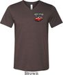 Mens Dodge American Made Muscle Pocket Print Tri Blend V-neck Shirt