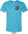 Mens Dodge American Made Muscle Pocket Print Tri Blend V-neck Shirt
