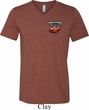 Mens Dodge American Made Muscle Pocket Print Tri Blend V-neck Shirt